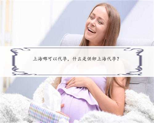 上海哪可以代孕，什么是供卵上海代孕？